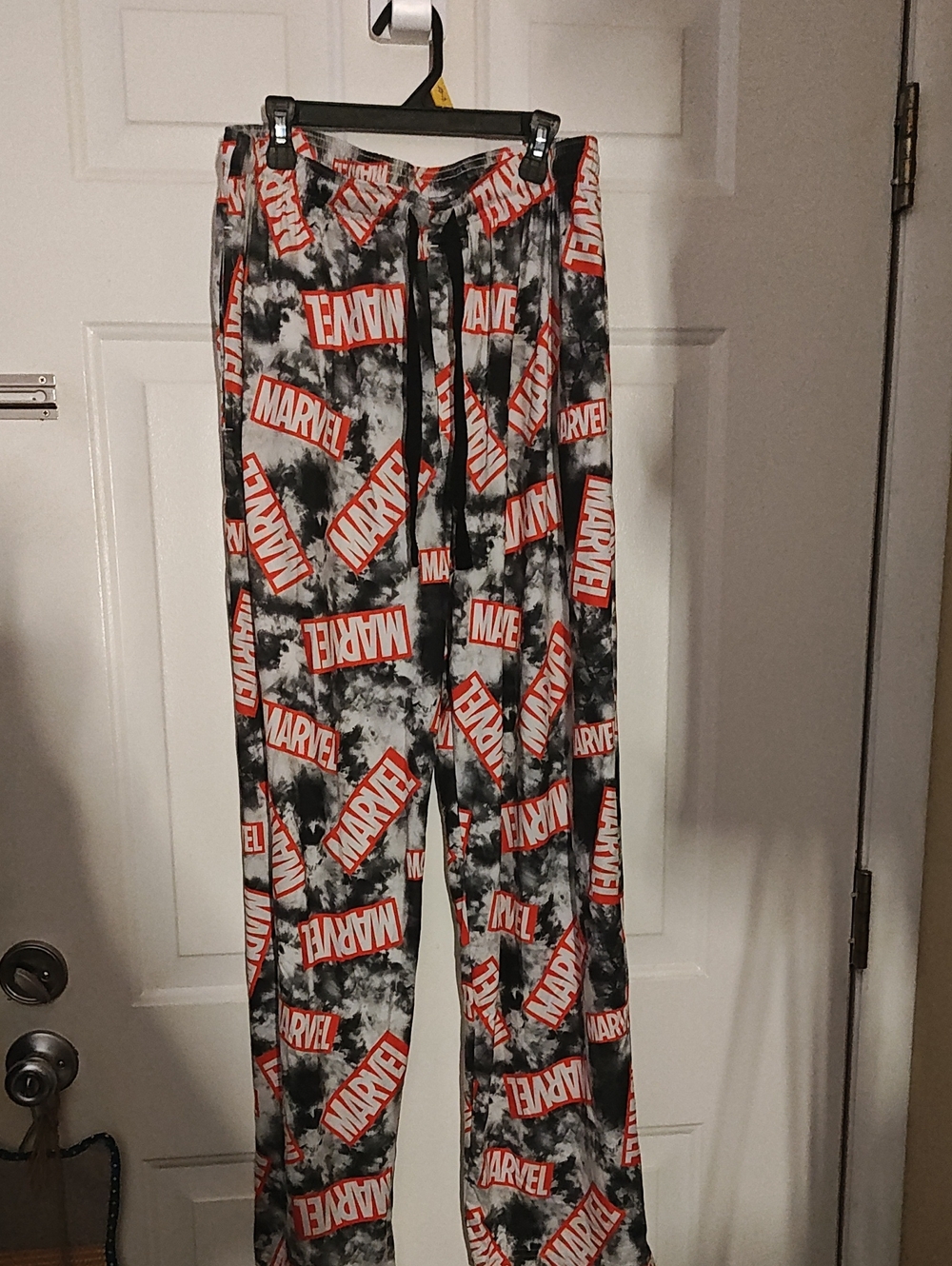 Marvel Black, White & Red Logo Lounge Pants